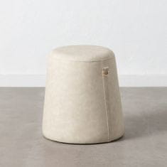 DKD Home Decor Pouffe bež sintetično usnje 41 x 41 x 42 cm DMF