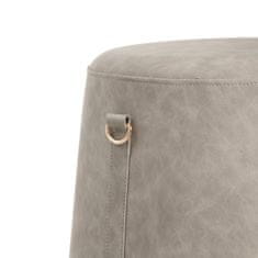 DKD Home Decor Pouffe Siva sintetično usnje 41 x 41 x 42 cm DMF