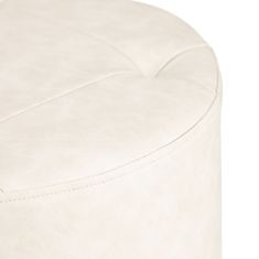 DKD Home Decor Pouffe bež sintetično usnje 38 x 38 x 42 cm DMF