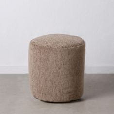 DKD Home Decor Pouffe Brown Poliester 45 x 45 x 45 cm Akril