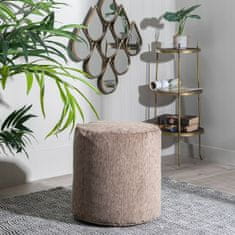 DKD Home Decor Pouffe Brown Poliester 45 x 45 x 45 cm Akril