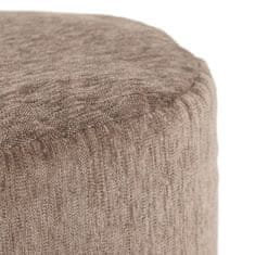 DKD Home Decor Pouffe Brown Poliester 45 x 45 x 45 cm Akril