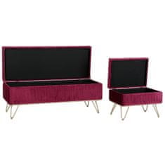 DKD Home Decor Klop DKD Home Decor 110 x 42 x 44 cm Kovina bordo