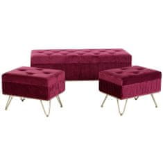 DKD Home Decor Klop DKD Home Decor 110 x 42 x 44 cm Kovina bordo