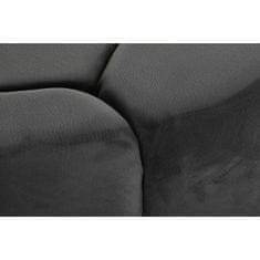 NEW Naslon za Noge DKD Home Decor Siva 30 % Poliester (85 x 85 x 48 cm)