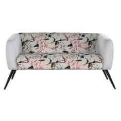 NEW Kavč DKD Home Decor Črna Bež Kovina Poliester Shabby Chic (140 x 71 x 71 cm)