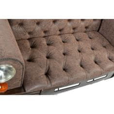 DKD Home Decor Kavč DKD Home Decor Brown Metal Car Modern Loft 160 x 62 x 75 cm