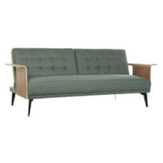 DKD Home Decor Sofa DKD Home Decor 203 x 87 x 81 cm črna kovina rjava zelena