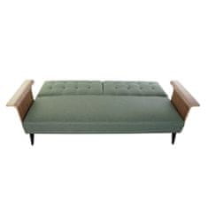 DKD Home Decor Sofa DKD Home Decor 203 x 87 x 81 cm črna kovina rjava zelena