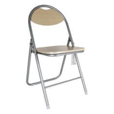 NEW Zložljivi Stol Confortime Les Kovina Jekleno siva (44 x 4 x 80 cm)