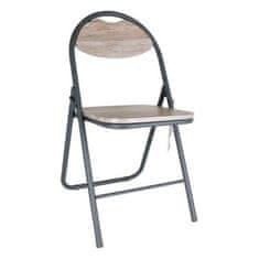NEW Zložljivi Stol Confortime Les Kovina Temno siva (44 x 4 x 80 cm)