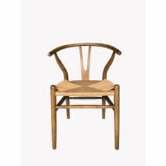 DKD Home Decor Jedilni stol DKD Home Decor Naravni ratan Elm les 55 x 46 x 80 cm