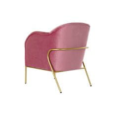 DKD Home Decor Fotelj DKD Home Decor 72 x 75 x 82 cm Pink Golden Metal