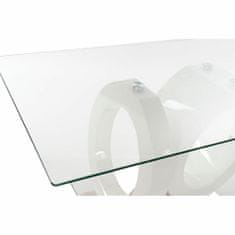 DKD Home Decor Jedilna miza DKD Home Decor Crystal Transparent White MDF Wood (160 x 90 x 75 cm)