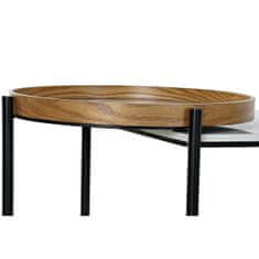 NEW Table DKD Home Decor Črna Kovina Les Rjava Bela Marmor (128 x 54 x 46 cm)