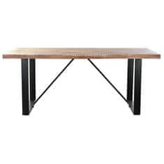 DKD Home Decor Jedilna miza DKD Home Decor Natural Black Metal Acacia (180 x 90 x 76 cm)