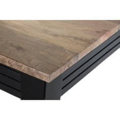 DKD Home Decor Jedilna miza DKD Home Decor Natural Black Metal Mango wood (200 x 90 x 75 cm)