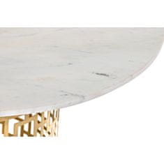 NEW Centralna Miza DKD Home Decor Bela Zlat Kovina Marmor 76 x 76 x 43 cm