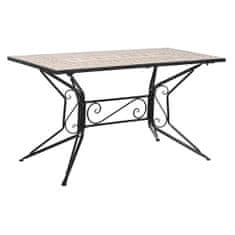 NEW Table DKD Home Decor Rjava Zunanjost Keramika Železen (140 x 70 x 75,5 cm)