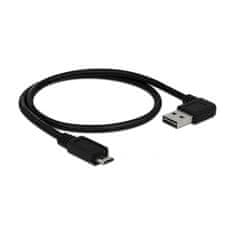 Delock kabel USB A kotni-B mikro EASY 0,5m obojestranski 85203