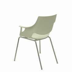 BigBuy Reception Chair Torrenueva P&C 1 White (3 uds)