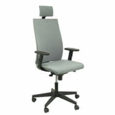 BigBuy Office Chair with Headrest Almendros P&C B201RFC Grey