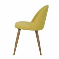 BigBuy Jedilni stol Cole Metal Yellow (53 x 54 x 76 cm)