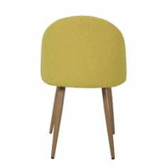 BigBuy Jedilni stol Cole Metal Yellow (53 x 54 x 76 cm)