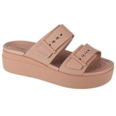 Crocs Japanke bež 39 EU Brooklyn Low Wedge