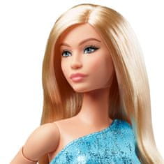 Mattel Barbie izgleda blond v modri obleki HRM15