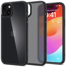 Spigen Ultra Hybrid Frost črn ovitek za iPhone 15 Plus