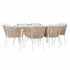 DKD Home Decor Garnitura mize s stoli DKD Home Decor Beige 78 cm 163 x 95 x 6 cm 