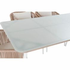 DKD Home Decor Garnitura mize s stoli DKD Home Decor Beige 78 cm 163 x 95 x 6 cm 