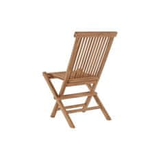 DKD Home Decor Garnitura mize s 4 stoli DKD Home Decor Teak (120 cm) (5 kosov) (120 x 120 x 75 cm)