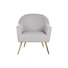 DKD Home Decor Fotelj DKD Home Decor Grey Golden Metal 70 x 74 x 82,5 cm