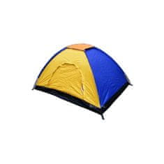 Turistični šotor za največ 3 osebe, 2x2m, pisan T-096-MOOR