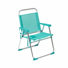 BigBuy Stol za plažo S1126961 Aluminij Sky blue 22 mm 52 x 56 x 80 cm Modra (52 x 56 x 80 cm)