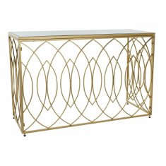 NEW Stranska miza DKD Home Decor Kristal Zlat Kovina (120 x 40 x 78 cm)