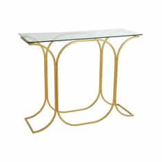 DKD Home Decor Konzola DKD Home Decor Crystal Golden Metal (100 x 35 x 77,5 cm)