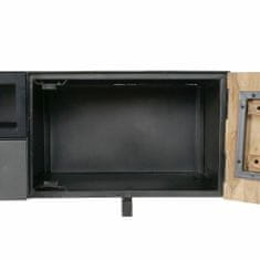 NEW TV omarica DKD Home Decor Črna Kovina Akacija (165 x 40 x 50 cm)