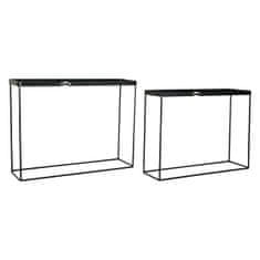 DKD Home Decor Konzola DKD Home Decor Črna kovina Kristal 107,5 x 32,5 x 80,5 cm