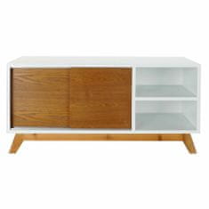 NEW TV omarica DKD Home Decor Bela 100 x 40 x 50 cm Rjava Les MDF