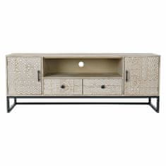 NEW TV omarica DKD Home Decor Rjava Črna Kovina Jelka Les MDF 135 x 40 x 51 cm