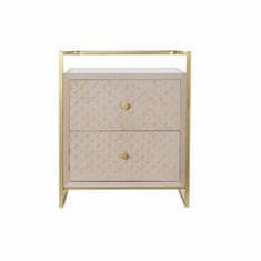 Miramarket Stranska miza DKD Home Decor Bež Zlat Kovina Kristal 60 x 35 x 75 cm