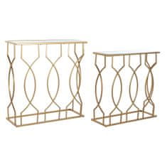 NEW Konzola DKD Home Decor 78 x 30 x 82 cm Kristal Zlat Kovina