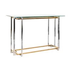 NEW Konzola DKD Home Decor Dvobarvna Kristal Jeklo 120 x 40 x 78 cm