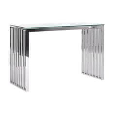 DKD Home Decor Konzola DKD Home Decor Crystal Silver Transparent Steel 120 x 45 x 78 cm