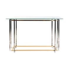 NEW Konzola DKD Home Decor Dvobarvna Kristal Jeklo 120 x 40 x 78 cm