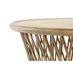 NEW Stranska miza DKD Home Decor Svetlo rjava Bambus 60 x 60 x 52 cm