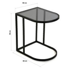 NEW Stranska miza Versa Kovina (40 x 55 x 50 cm)